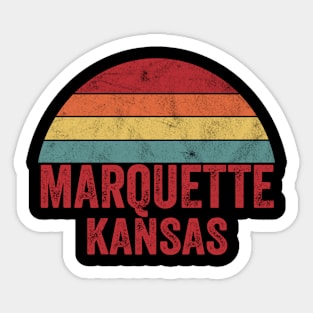 Vintage Marquette Kansas Sticker